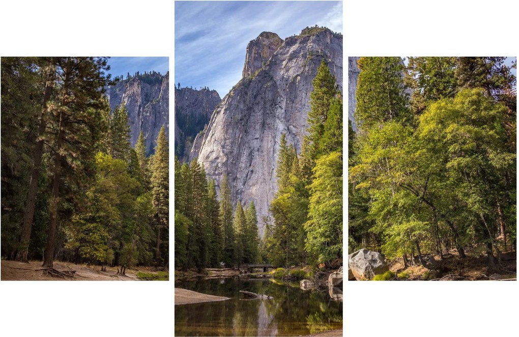 Kép - A Yosemite szikla alatt (90x60 cm)
