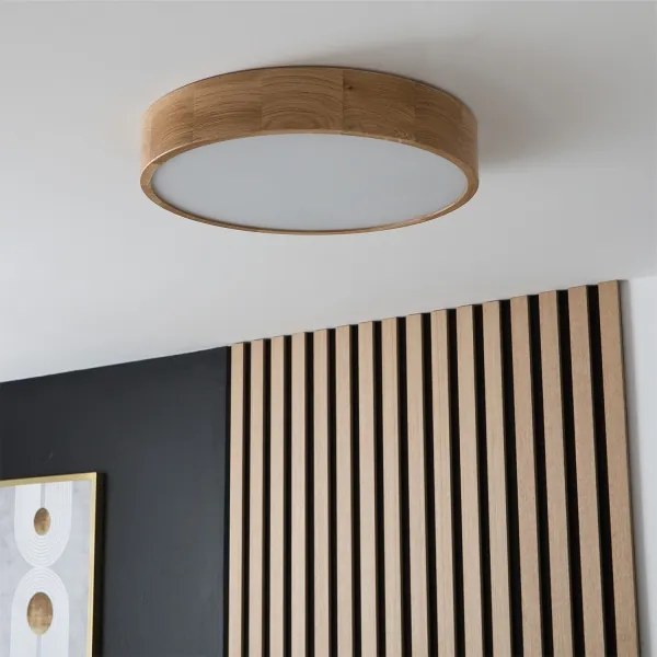BRILAGI - LED RGBW Dimmelhető mennyezeti lámpa CARVALHO 3xE27/12W/230V tölgy átm. 47,5