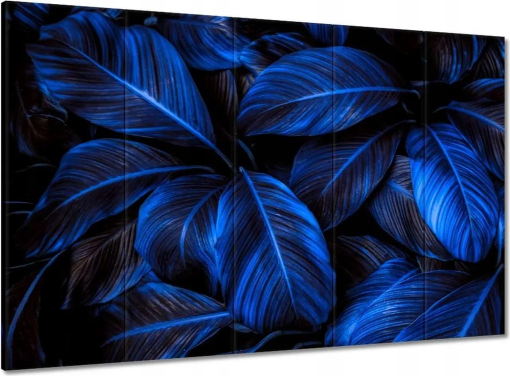 Vászonkép 100x70 Kék levelek