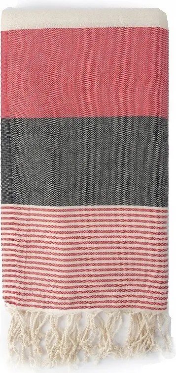 Hammam strand szauna törölköző 100x180 Amerikan sötétszürke