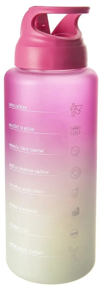 Rózsaszín tritán ivópalack 1 l Moly – Orion