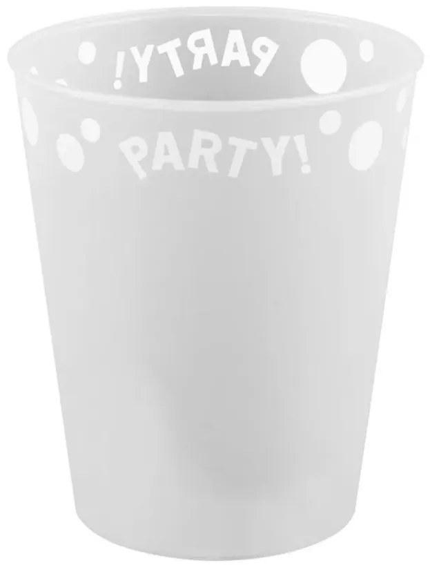 White, Fehér micro prémium műanyag pohár 250 ml
