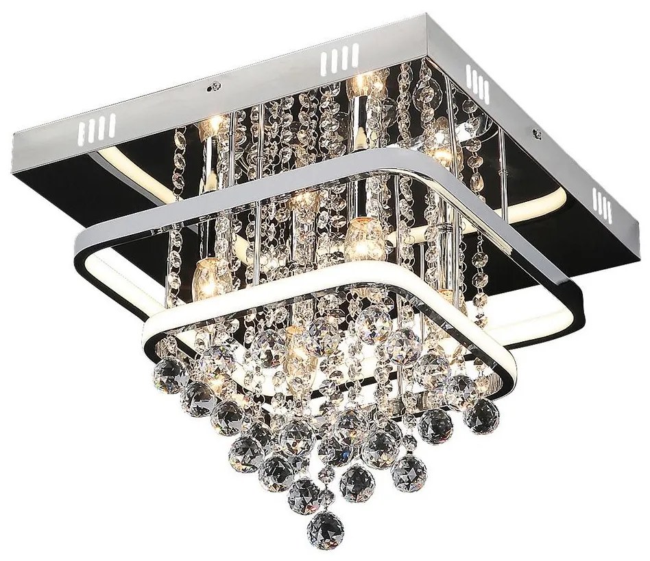 Rabalux 2239 - Felületre szerelhető kristálycsillár PALLAS LED/36W/230V + 4xE14/40W 2239