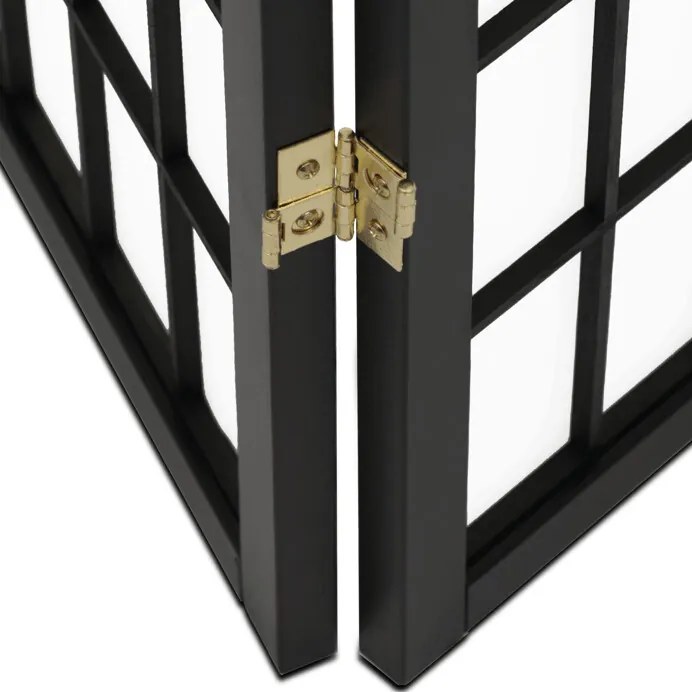 Fekete Tömörfa Paraván. EF-E803 BK