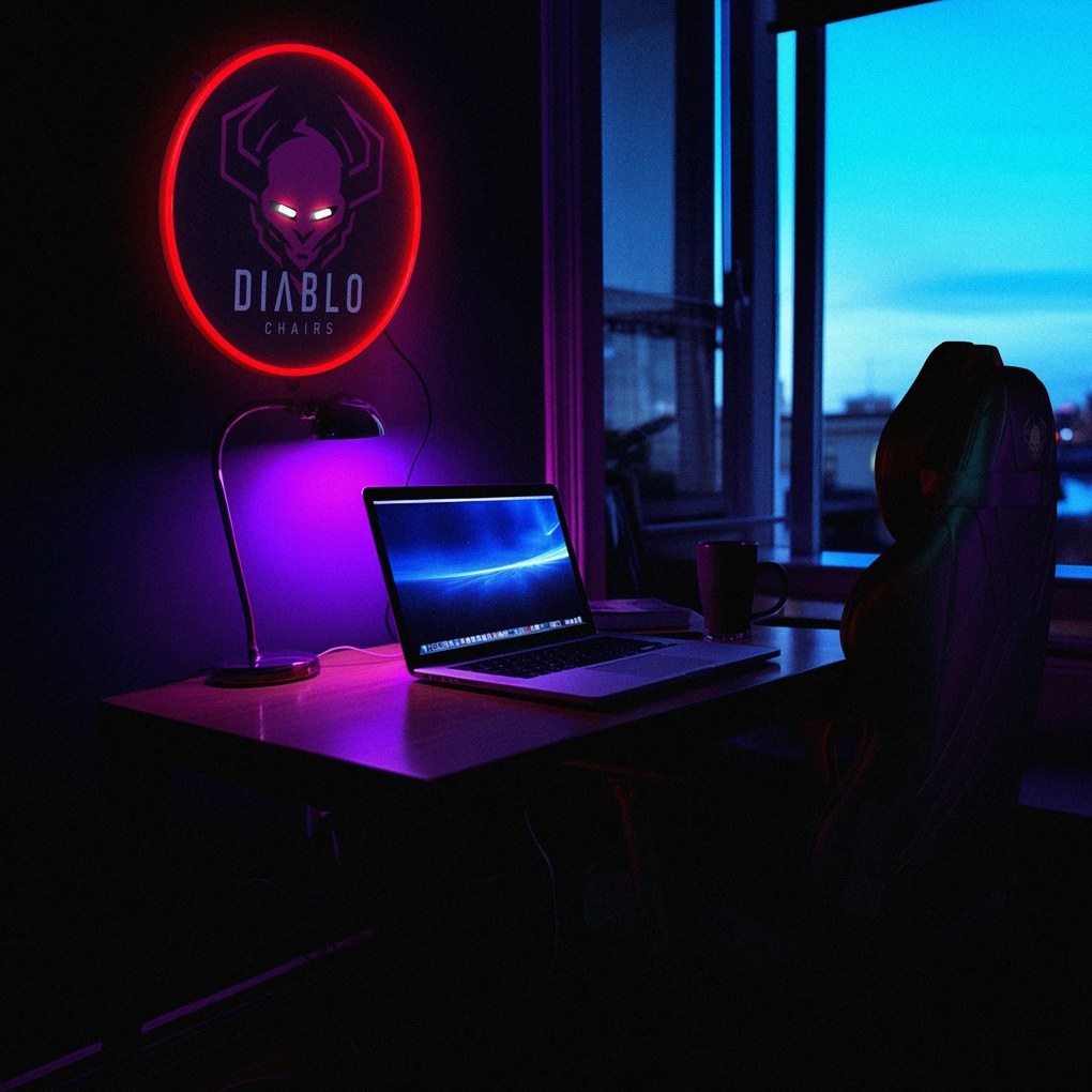 LED neon felirat gamer szobához 54 cm
