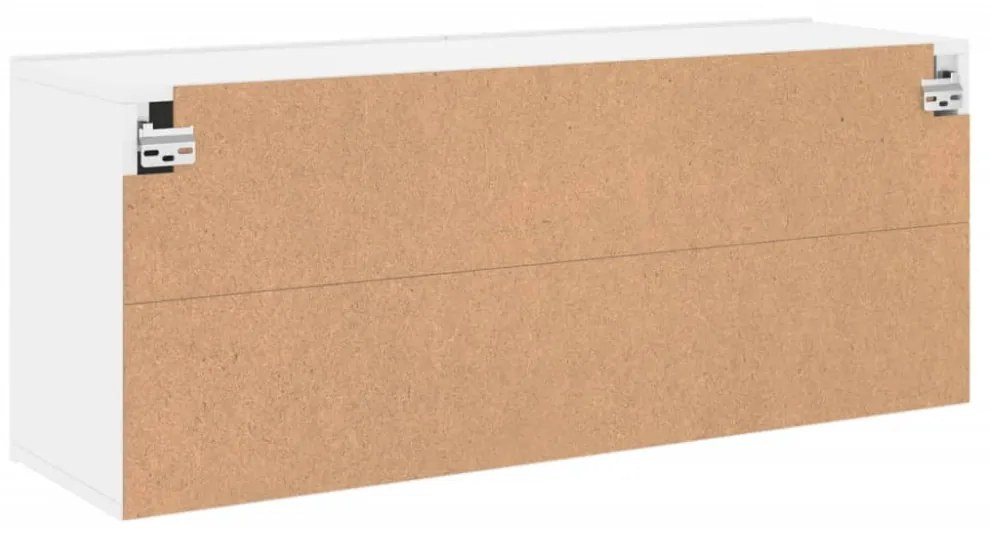 fehér falra szerelhető TV-szekrény 100 x 30 x 41 cm