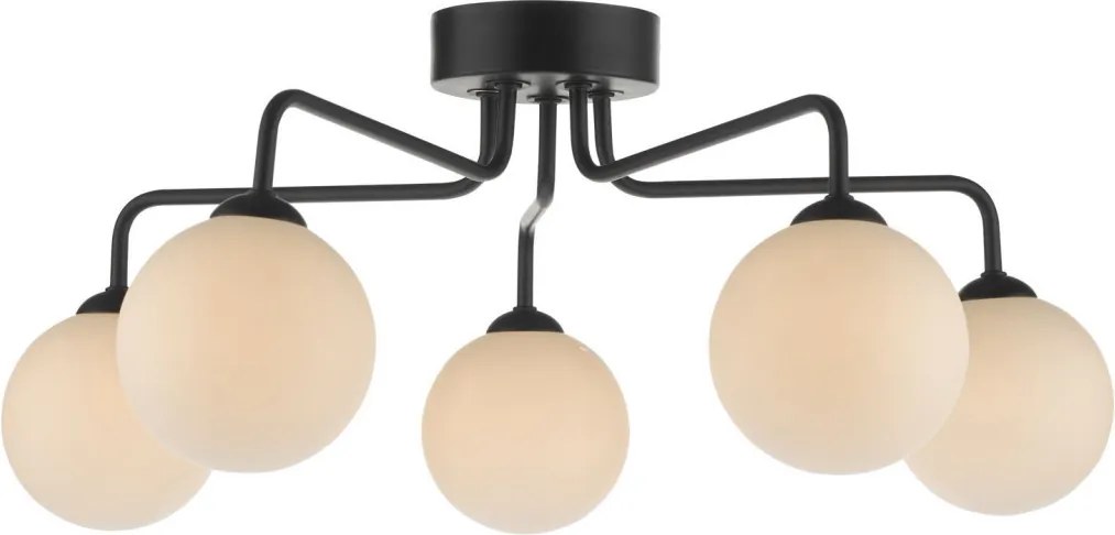 DAR LIGHTING FEY0522-02 FEYA Mennyezeti Csillár Fekete, Opál G9 IP20