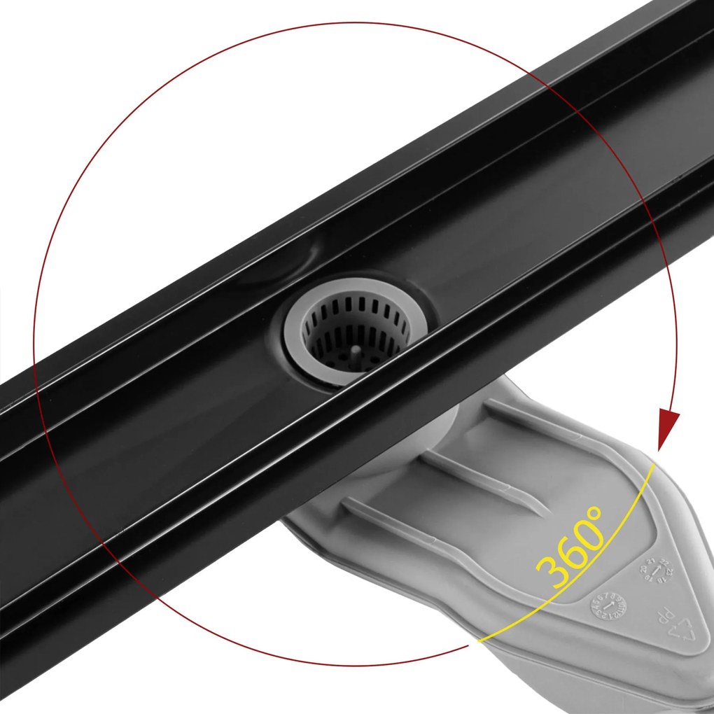 Zuhanylefolyó REA Neox Superflow Black  90