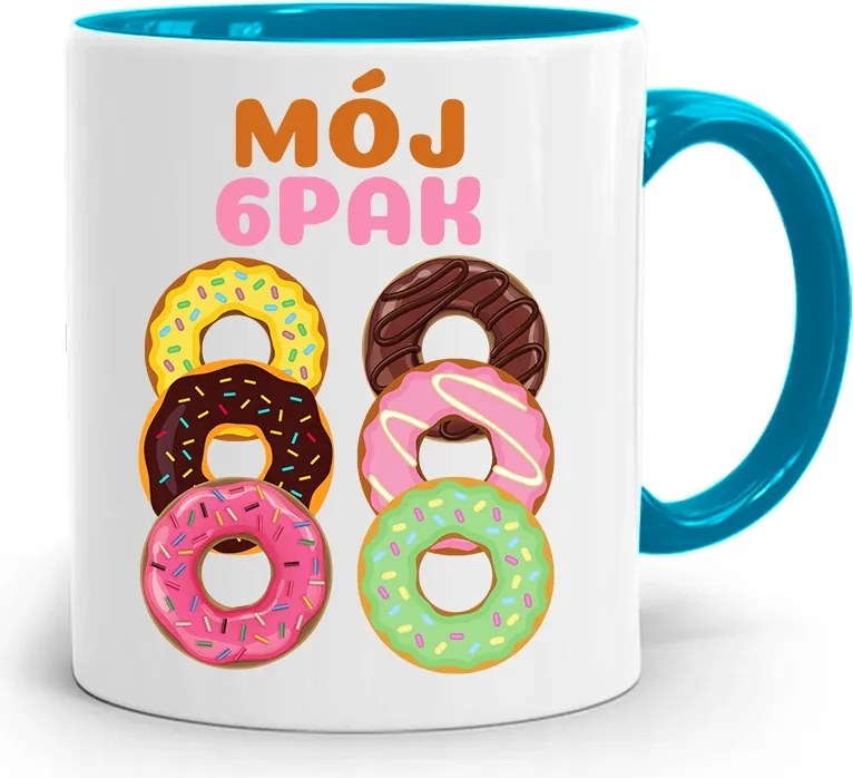 Bögre Kék Vicces Ajándék 6PACK nyomott mintával