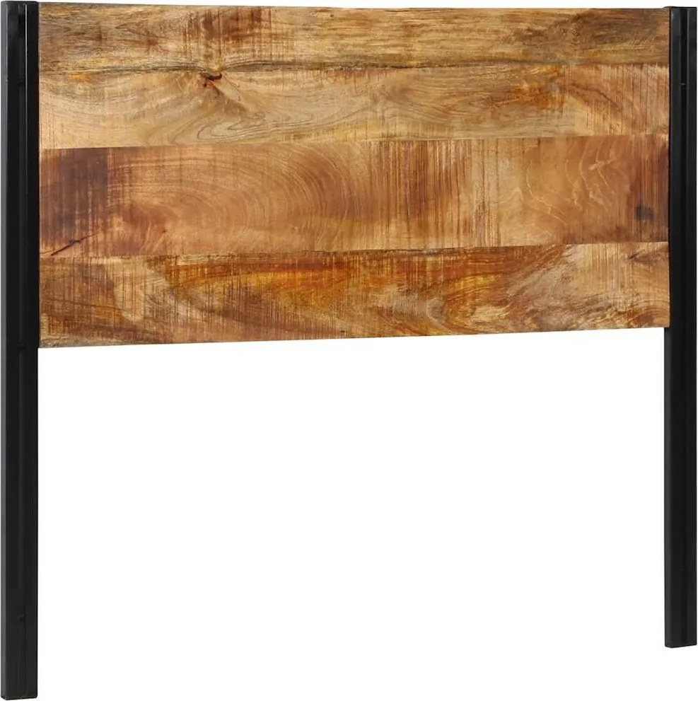 vidaXL tömör fa mangó és vas fejtámla 120 cm