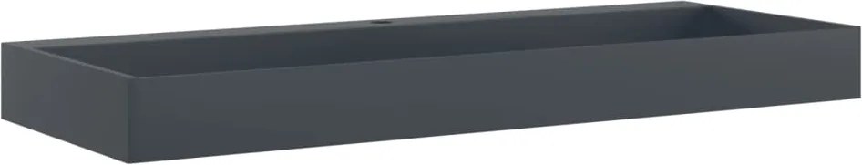 vidaXL antracit ásványöntvény/márványöntvény mosdókagyló 120x46x11 cm
