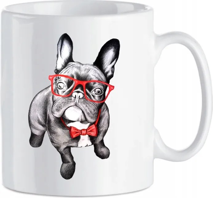 Francia bulldog mintás bögre Ajándék 330 ml