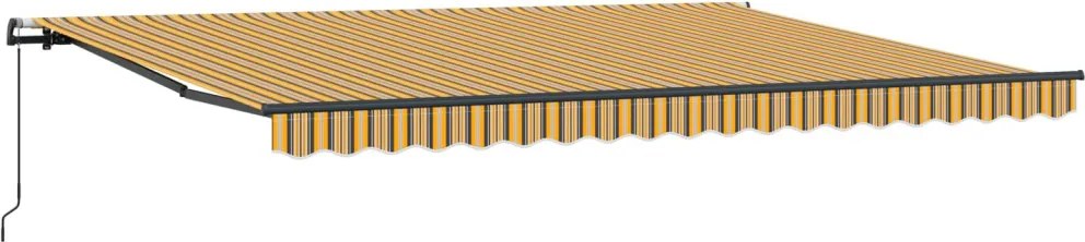 Behúzható napellenző Sokszínű 450 × 300 cm Poliészter és acél