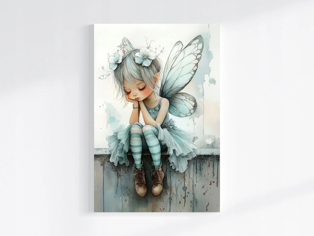 Canvas Vászonkép Mese Fantázia Tündér Manó Pillangó Lélek 40x60