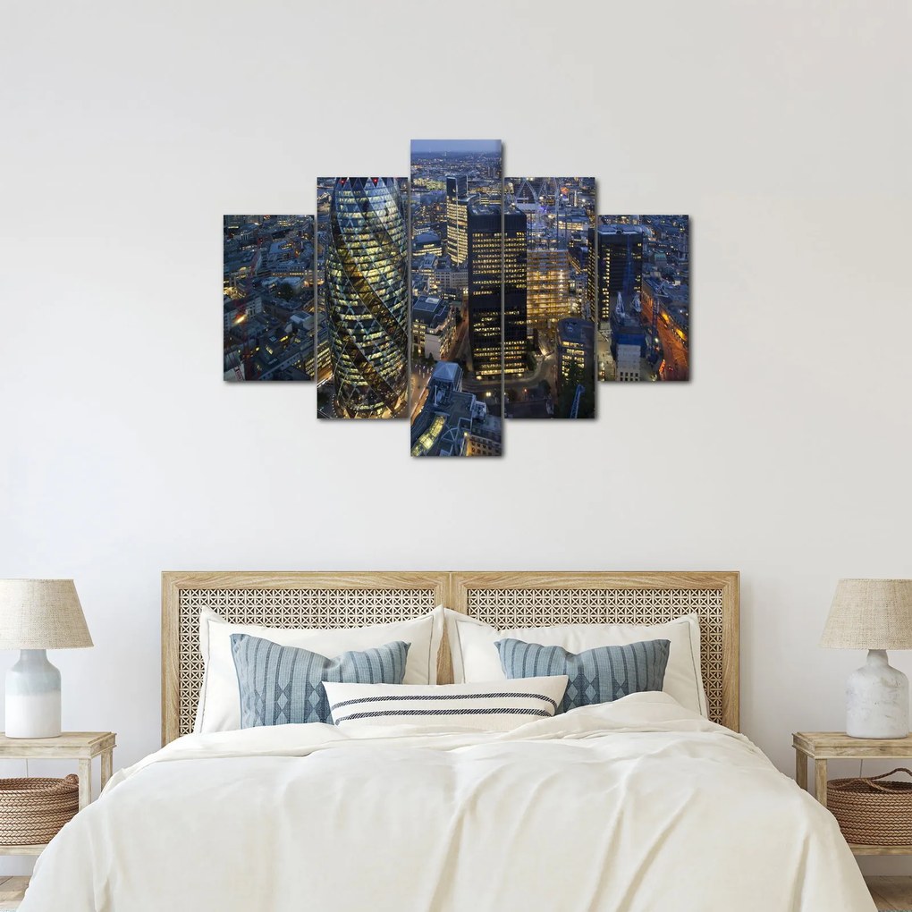 Kép - London esti panorámája (150x105 cm)