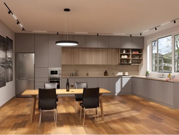 LED2 - LED csillár kábelen MONO SLIM LED/30W/230V 3000K/4000K átm. 40 cm fekete