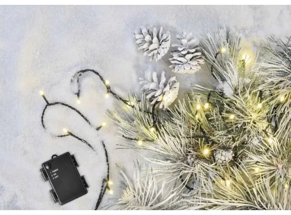 LED Karácsonyi fényfüzér kültéri 120xLED/3xAA 8,9m IP44 meleg fehér