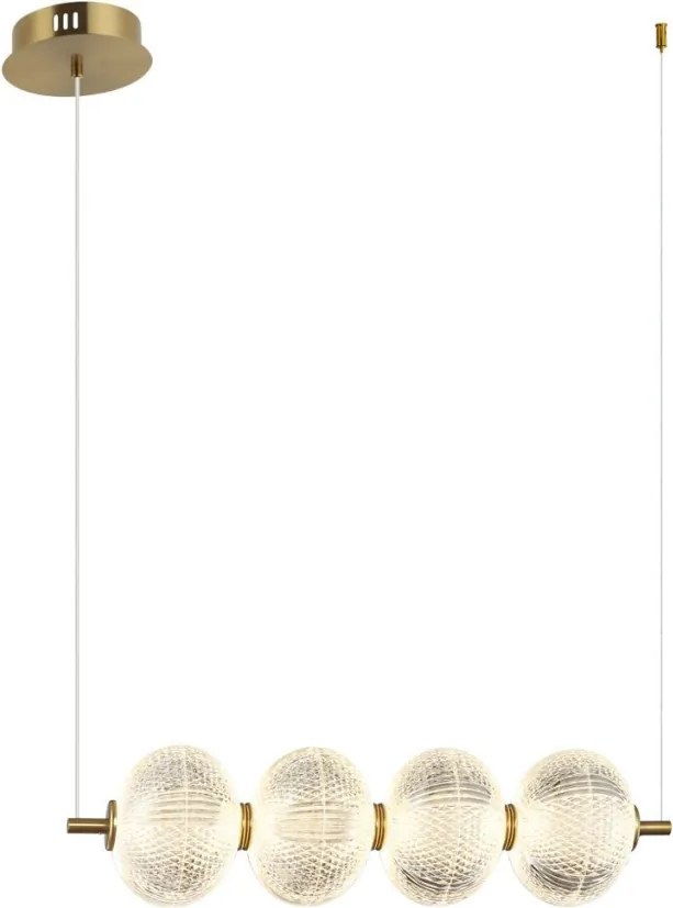 Italux Lazie PND-29038-4-GD Függőlámpa 4x19W/LED 3000K 1400lm IP20