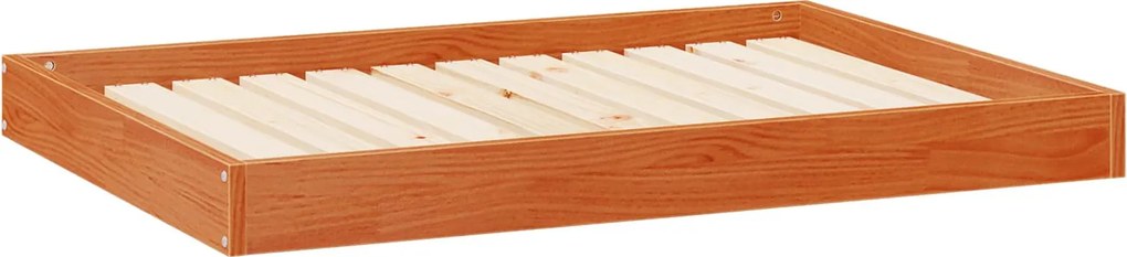 vidaXL Kutyafekhely Faggyú barna 101,5 x 74 x 9 cm Tömör fenyőfa