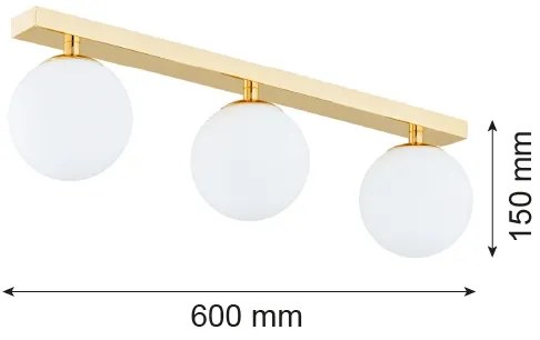 Argon 1414 - Fürdőszobai felületre szerelhető csillár FLAVIO 3xE14/7W/230V IP44