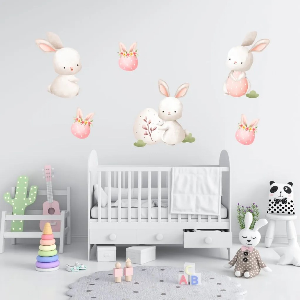 PIPPER. Textil falmatrica "Húsvéti nyuszik"