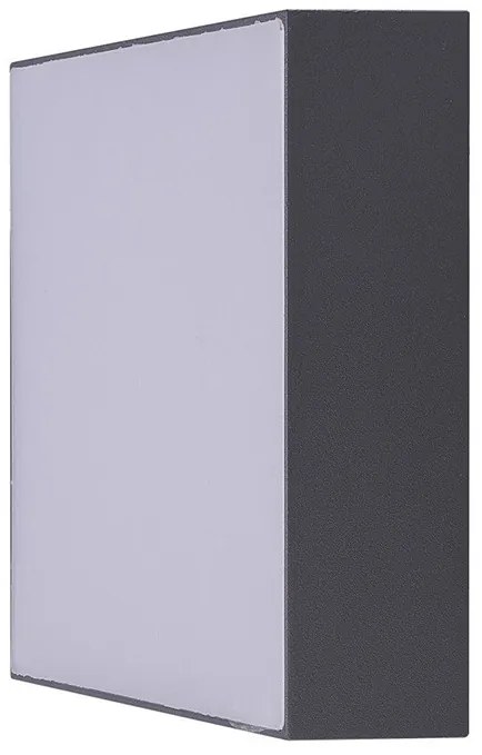 AZZARDO 4499 CASPER SQUARE 4000K DGR Modern Kültéri Mennyezeti Lámpa Szürke LED IP54
