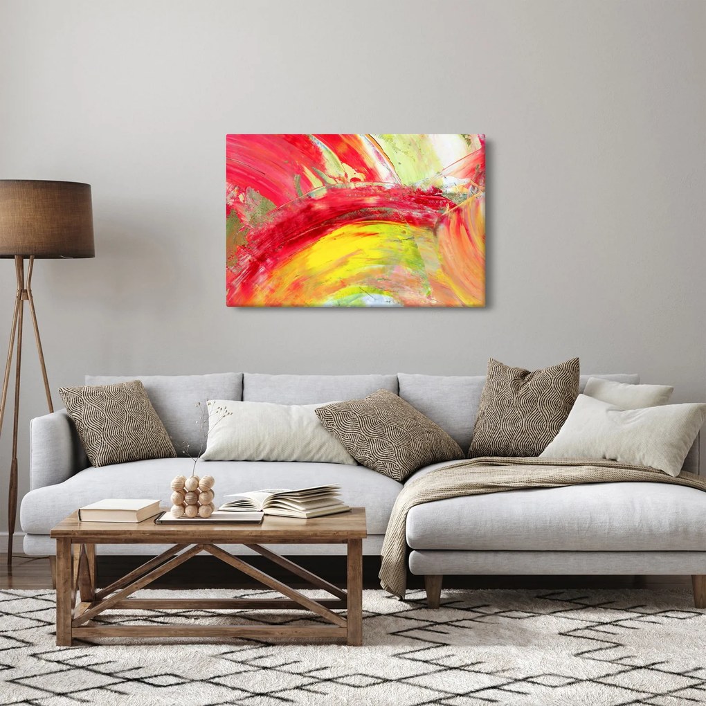 Absztrakció kép - festmény (90x60 cm)