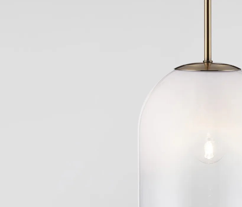 NOVA LUCE 9092822 BALOR Egyágú Függesztett Lámpa Üveg E14 IP20