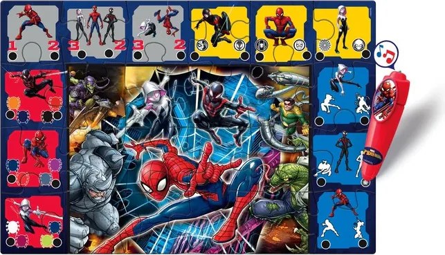Pókember Enemies interaktív 24 db-os puzzle Clementoni