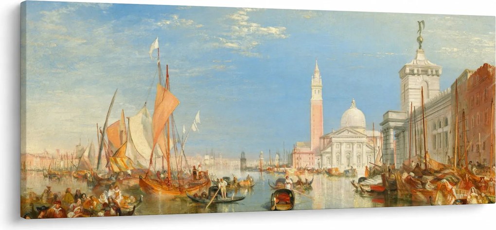Kép - Joseph Mallord William Turner, Venice the Dogana and San Giorgio Maggiore, reprodukciók (120x50 cm)