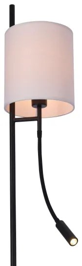 LED Állólámpa TOKYO 1xE27/40W/230V + LED/3W fekete/fehér