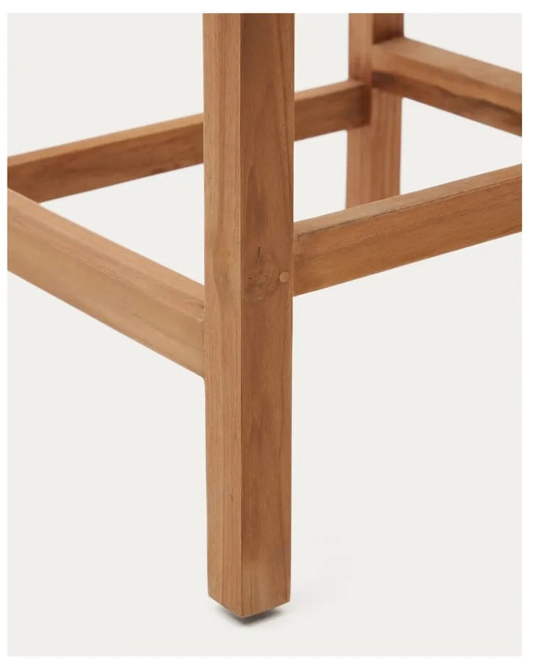 Natúr színű tömörfa kerti bárszék Giverola – Kave Home