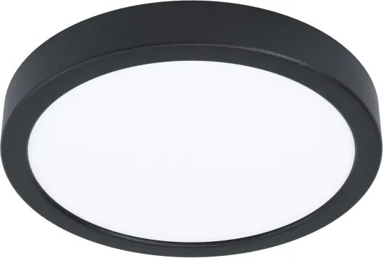 Eglo 901325 - FUEVA LED fürdőszobai mennyezeti lámpatest, 11,5 W, 230 V, átm. 21,1 cm, IP44, fekete