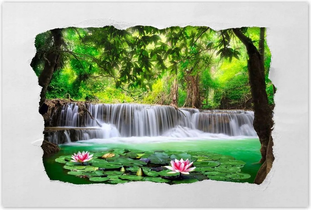 Poszterek 60x40 Vízesés Thaiföldön