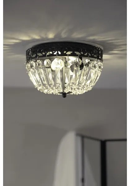 Markslöjd 108598 - Mennyezeti lámpa ETIENNE 2xE14/40W/230V fekete