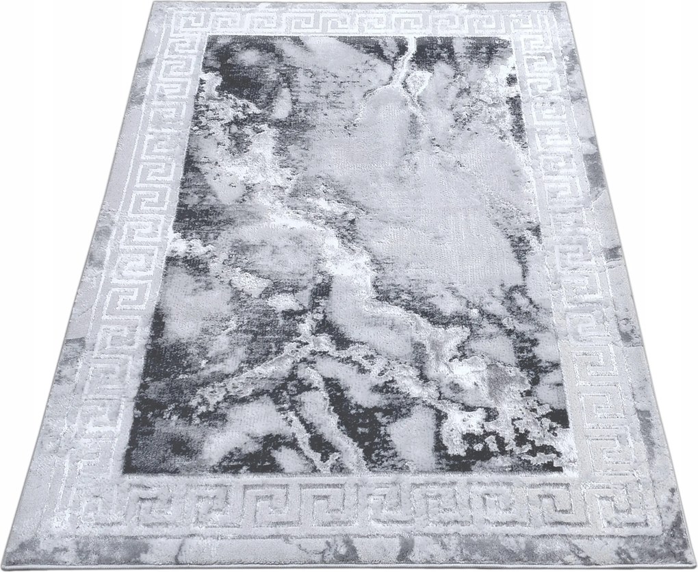 Szőnyeg 160x220 Modern Márvány Nappaliba Szürke