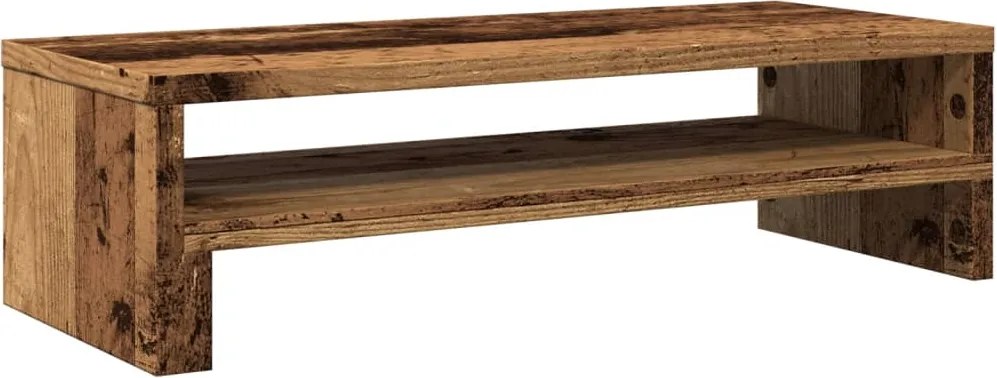 vidaXL antik fa színű szerelt fa monitorállvány 54 x 22 x 15 cm