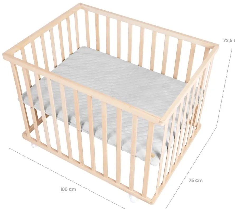 Szürke bükkfa járóka 75x100 cm Roba style – Roba