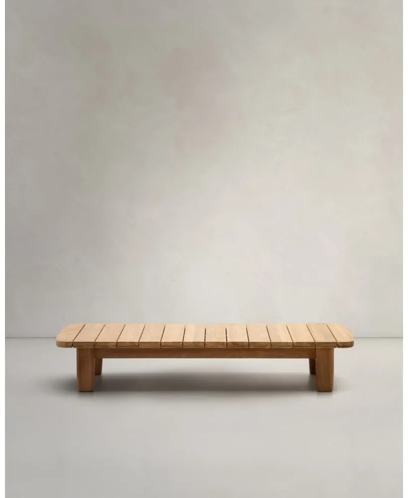 Teakfa kerti dohányzóasztal 70x140 cm Tirant – Kave Home