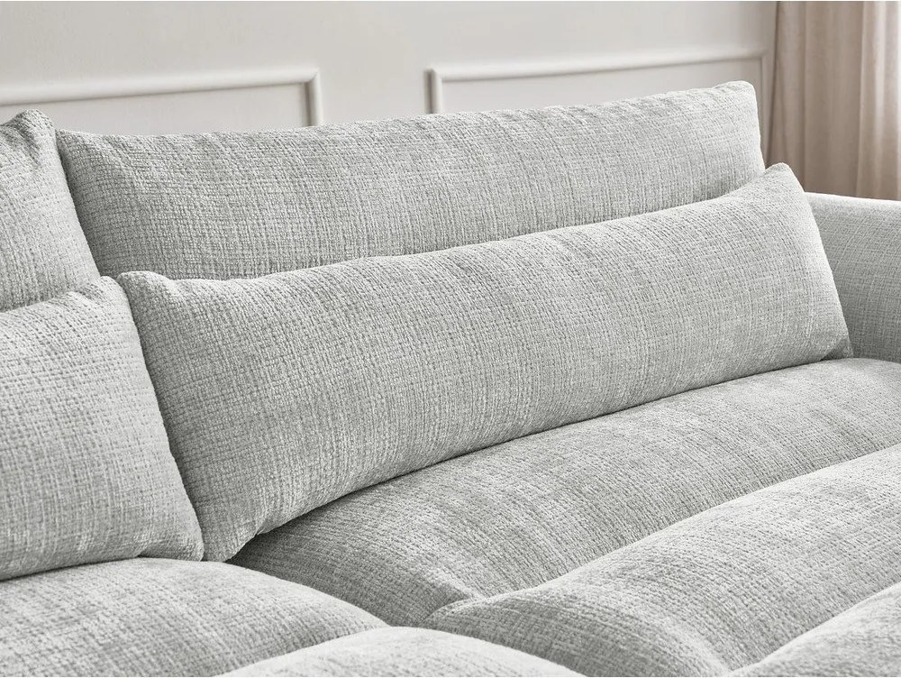 Világosszürke zsenília kanapé 276 cm Neil – Bobochic Paris