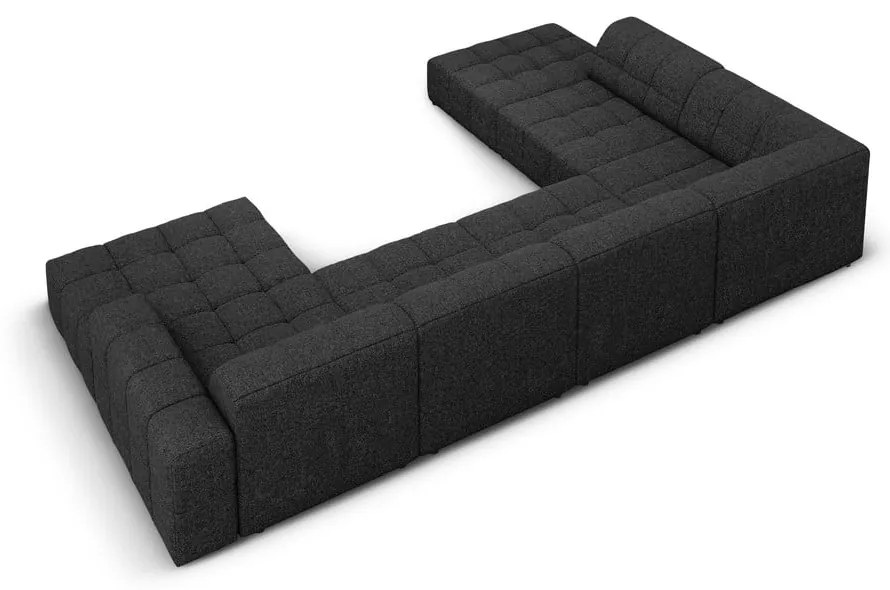 Antracitszürke sarokkanapé (bal oldali-U alakú) Chicago – Cosmopolitan Design