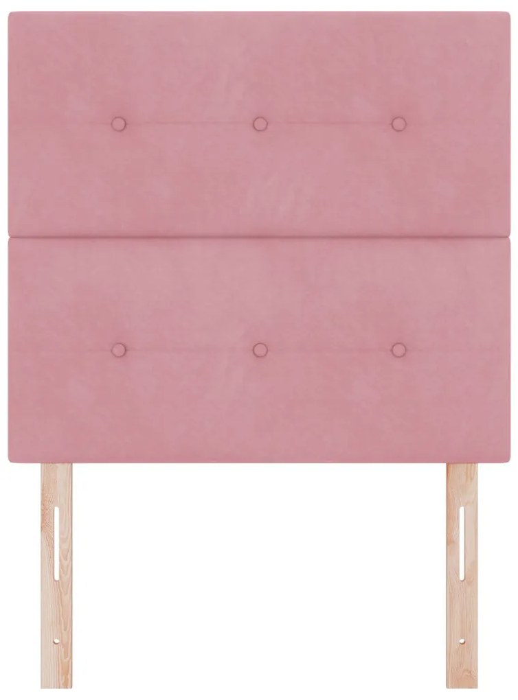 Fejtámla Gombos Rózsaszín 80 cm Bársony