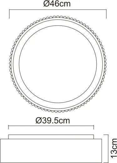 Globo 15924DW - LED mennyezeti lámpatest KEMP LED/45W/230V 2700/4000/6000K átmérő 46 cm fehér