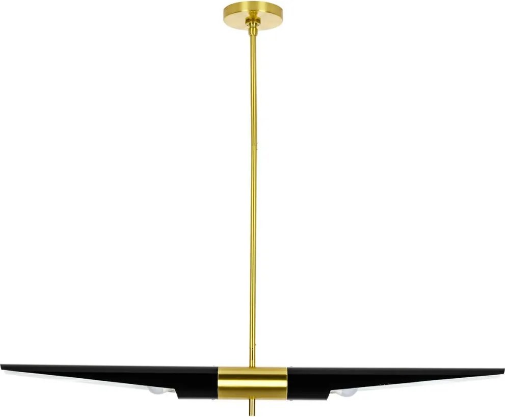 KING HOME MD214192MBLACKGD APOLLO Modern Függesztett Lámpa Fekete, Arany E27 IP20
