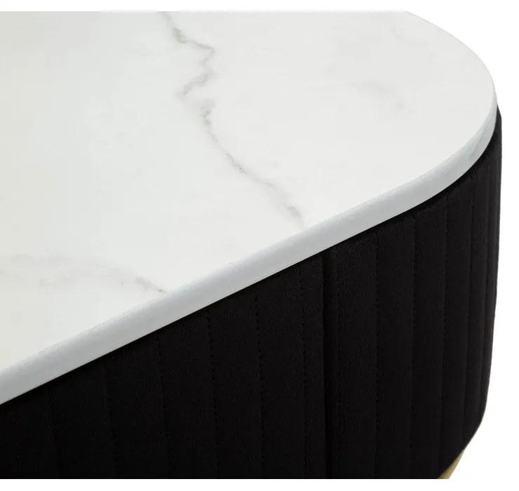 Fekete-aranyszínű konzolasztal 43x100 cm Montpellier – Mauro Ferretti