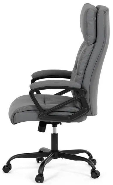 Irodai szék hintamechanikával, szürke műbőr kárpittal. KA-Y346 GREY