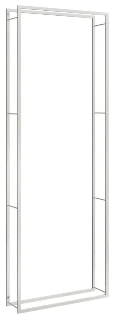 rozsdamentes acél tűzifatároló 110x28x312 cm