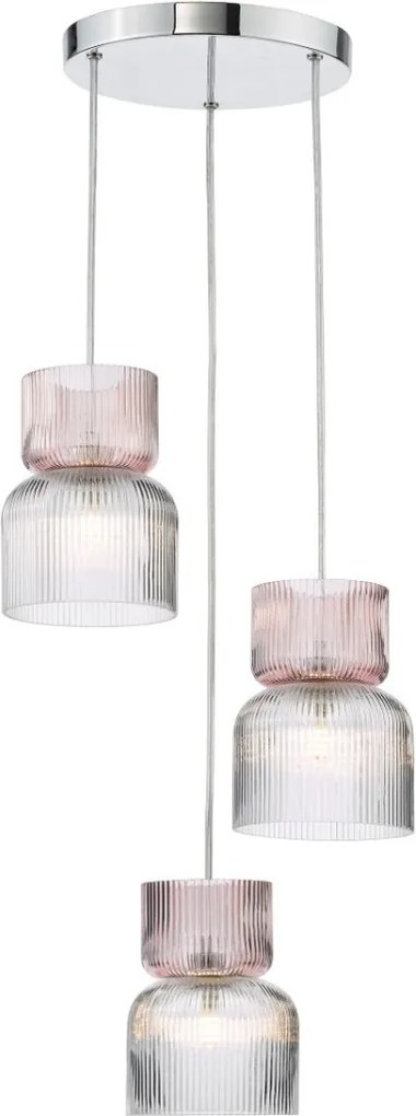 Dar Lighting Auberta AUB0303 Függőlámpa 3x25w/g9 ip20