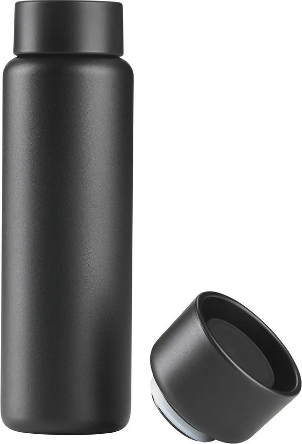 Fekete rozsdamentes acél termobögre 650 ml Singles – Zone