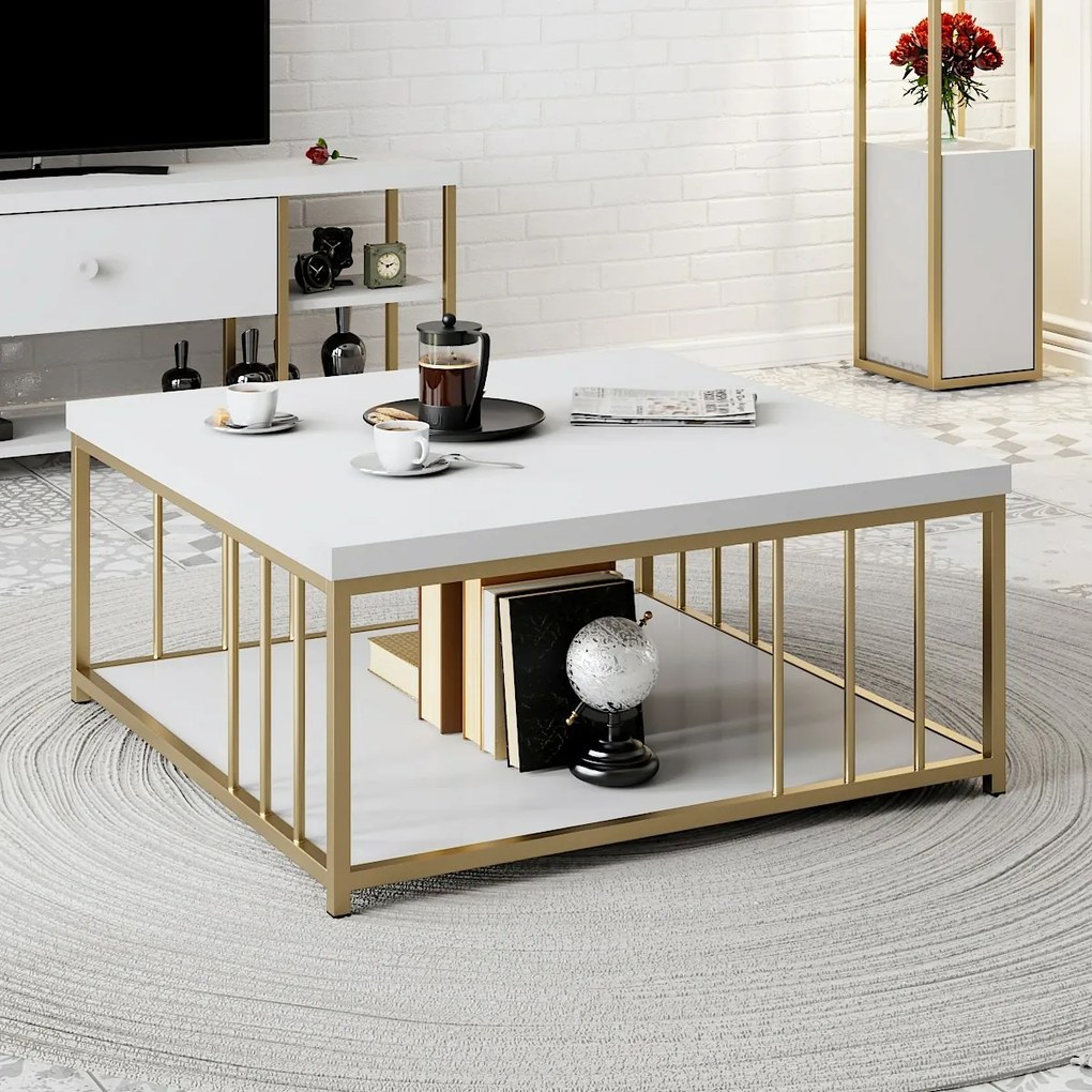 Zenn White and Gold konferenciaasztal